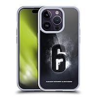 Head Case Designs Officially Licensed Tom Clancy's Rainbow Six Siege Glow Logos Soft Gel Case Compatible with Apple iPhone 14 Pro and Compatible with MagSafe Accessories