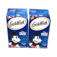 NEW Pepperidge Farm Goldfish Baked Special Edition Cheddar Mickey Mouse Net Wt 6.6 Oz (2)