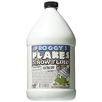 Froggy's Flakes Snow Machine Fluid, Extra Dry Formula Snow Fluid with 30 Feet Float/Drop, 1 Gallon