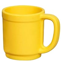 Brand Silicone Flex Mug, 10 Oz., Unbreakable and Stain Resistant, Yellow, (Case of 48)
