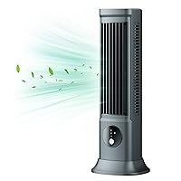 Tower Fan for Bedroom, Bladeless Fan, with 3 Wind Speeds USB Table Fans for Bedroom Living Room Office