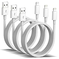 iPhone Charger [Apple MFi Certified] 3 Pack 6 ft Lightning Cable Fast Charging Cord Compatible with iPhone 14/13/12/11 Pro Max/XS MAX/XR/XS/X/8/iPad