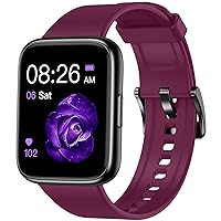 Smart Watch, Fitness Tracker with 45mm Touchcreen, Heart Rate Monitor, Blood Oxygen, Sleep Tracking Fitness Watch IP68 Waterproof Smartwatch for Men Women Compatible with Android iOS