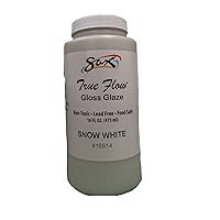 416914 True Flow Gloss Glaze, Snow White, 1 Pint