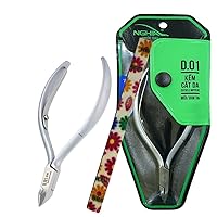 Nghia Professional Stainless Steel Cuticle Nipper C-03 (D-01) Jaw 16 Cuticle Cutter Trimmer Manicure Tools with Double Spring– Perfect Nail Care Tool at Home/Spa/Saloon Osimihome