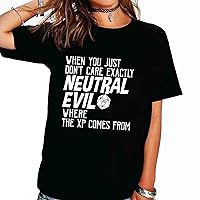 Chaotic and Lawful: Shirts for Every Alignment, from Evil to Good, in Dice RPG Shirt Collection Black Shirt