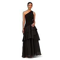 Women's One Shoulder Tiered Gown