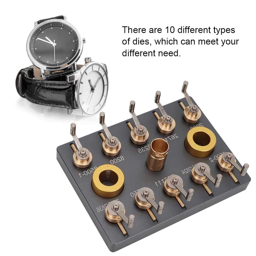 Qiterr Watch Mainspring Winder Repair Tools, Alloy Steel Watch Winding Tool Accessories Wristwatch Repairing Kit