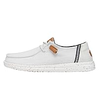 Hey Dude Women's Wendy Washed Canvas | Women’s Shoes | Women’s Lace Up Loafers | Comfortable & Light-Weight