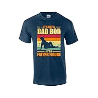 It's Not A Dad BOD It's A Father Figure Funny Men's Short Sleeve Fathers Day T-Shirt Graphic Tee
