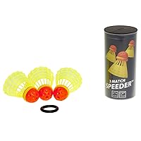 Speedminton Match Speeder 3Pk Speeder Tube Birdies for Outdoor Games Speed ​​Badminton/Crossminton