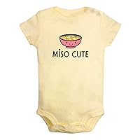 Miso Cute Funny Rompers Newborn Baby Bodysuits Infant Jumpsuits Novelty Outfits Clothes