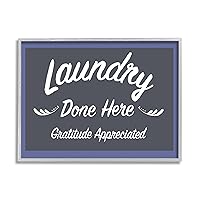 Stupell Industries Laundry Done Here Vintage Phrase Framed Giclee Art, Design by Darlene Seale