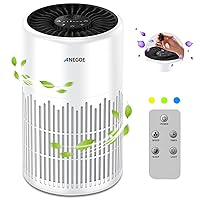 Air Purifier for Bedroom with True H13 HEPA 3-in-1 Filters, Remote Control Pet Air Purifiers for Home Cat Pee Smell, Covers Up to 400Ft² with 2/4/8H Timer Night Lights Fan Speeds and Sleep Mode