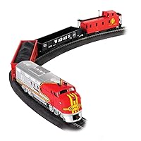 Bachmann Trains - Santa Fe Flyer Ready To Run Electric Train Set - HO Scale 19.50 x 3.00 x 13.25 Inches