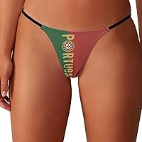 Russia Soccer Cup Thongs for Women T-back G String Hipster Sexy Bikini No Show Underwear Panties