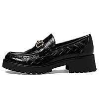 Nine West Womens Allmy Round Toe Lug Sole Casual Loafers