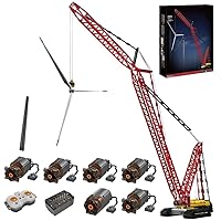Engineering Series LR 13000 RC Crane Model Building Blocks MOC Set, Challenge STEM Toy and Building Game for Boys and Girls (4318PCS/Dynamic Version)