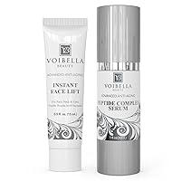 Instant Face Lift Cream Combo - Collagen Support, Revitalize Skin, Reduce The Appearance of Eye Bags and Fine Lines with Hydrating Serum, Instant Wrinkle Solution for Men and Women