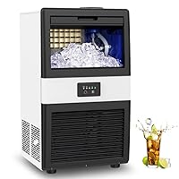 LifePlus Commercial Ice Maker Machine Under Counter Produce 70LBS of Ice in 24 Hrs with 10LBS Ice Bin Capacity Freestanding Automatic Ice Cube Maker Perfect for Bars Coffee Shops Home Office