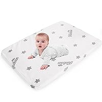 Bassinet Mattress Pad 24 x 42 Compatible with Lotus Travel Crib and Baby Bjorn Travel Crib Light, Waterproof Breathable Soft Baby Foam with Removable Zippered Cover