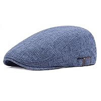 ハンチング帽子 ボーイフレンドのためにメンズクラシックコットンアイビーギャツビーキャスケットタクシー運転手の運転ハット 男性用ベレー帽 (Color : Light gray, Size : Free size)