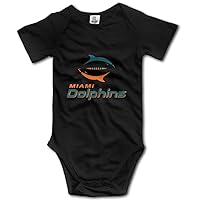 Miami Swimming Dolphins POY-SAIN Newborn Baby Romper Suit Climb Clothes Size6 M Black