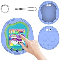 Silicone Case Replacement Compatible with Tamagotchi Uni, Anti-Drop Soft Cover for Tamagotchi Uni Accessories Case with Finger Lanyard (Bag Only