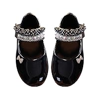 Toddler Kids Baby Girls Shoes Crystal Princess Shoes Solid Casual Shoes Princess Shoes Shoes for Size 3 Girls