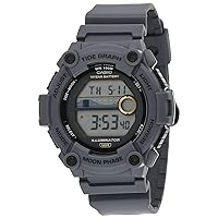 Casio Tide Graph Moon Phase Men's Sports Watch w/Illuminator (Model WS-1300H-8AV Gray)