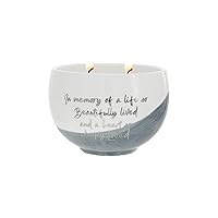 Pavilion - Because Someone We Love is in Heaven, There is A Little Bit of Heaven in Our Home - 15 Oz Soy Wax Candle in Ceramic Vessel in Memory Loss of Loved One Remembrance Bereavement Funeral Gift