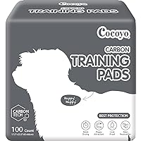 COCOYO Dog Training Pads丨Carbon Absorb Eliminating Urine Odor Puppy Pads丨Premium Charcoal Dog Pee Pads (100 Count, 17.5x23.5 inch)