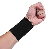 YiZYiF 1 Pair Forearm Tattoo Cover Up Wrist Brace Compression Wrist Sleeves Band Concealer Support for Arthritis Carpal Tunnel Muscle Joint Pain Relief Black M