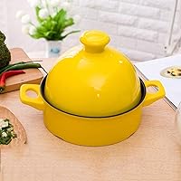Ceramic Casserole Earthen Pot Casserole Dishes with Lids Casserole Pot Home Soup Pot 1.3L Clay Pot for Cooking for Different Cooking Styles and Temperature Settings