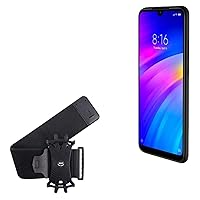 BoxWave Holster Compatible with Xiaomi Redmi Note 8 - ActiveStretch Sport Armband, Adjustable Armband for Workout and Running - Jet Black