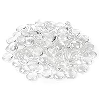 Houseables Clear Marbles, Glass Stones For Vases, Glass Beads for Vases, 5 LB, 400-500 Gems, Flat Bottom Round Top, Glass Marbles for Vases, Decorative Marbles for Vases, Floral Centerpieces, Aquarium