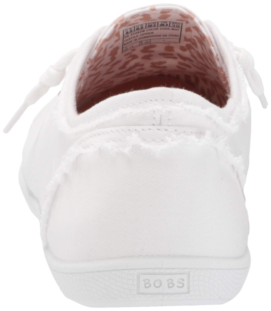 Skechers BOBS Women's Bobs B Cute Sneaker, White, 9 Wide