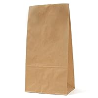 Pack Takeyama XZT00386 Paper Bags, Gusset, Square Bottom Bags, H12, Unbleached, 100 Sheets