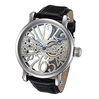 Skeleton Face Watch with Bridge Mechanical Movement