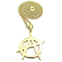 Anarchy Pendant with Cuban Necklace