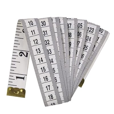  GDMINLO Soft Tape Measure Double Scale Body Sewing Flexible  Ruler for Weight Loss Medical Measurement Tailor Craft Vinyl Ruler, Has  Centimetre on Reverse Side 60-inch（White）