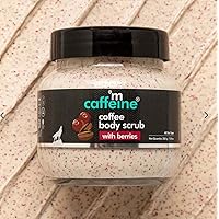 mCaffeine Creamy Coffee Body Scrub with Berries for Soft & Moisturized Skin | Mildly Exfoliates to Remove Tan & Dry Skin | Exotic Coffee-Fruit Aroma | Winter Care Body Scrub for Women & Men - 200g