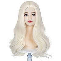 Blonde Wigs for Kids Girls, Long Wavy Sarah Wig for Halloween Princess Costume Cosplay