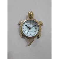 THORINSTRUMENTS (デバイス付き) コレクター向けべっ甲スタイル時計 壁掛け時計 アンティーク真鍮仕上げ 時計 ホームインテリア