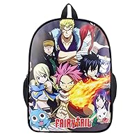Fairy Tail Anime Image Printing Daybag Backpack Rucksack Book Bag for Cosplay Black / 2