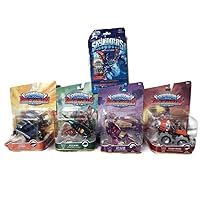 Skylanders Superchargers character figure pack with micro comic bundle. Thump Truck, Shield Striker, Buzz Wing, Splatter Splasher and Micro Comic Collector Pack.