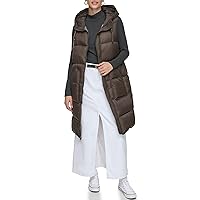 Andrew Marc Women's Two-Tone Vest Quilted Synthetic Fill
