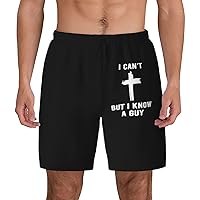 I Can't But I Know an Guy Swimwear Men Sexy Shorts Square Cut