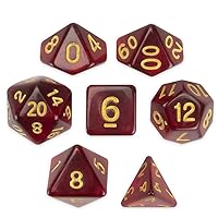Brybelly Series III Wiz Dice Set of 7 Polyhedral Dice - Newest Edition!