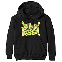 Billie Eilish 'Airbrush Flames' (Black) Pullover Hoodie